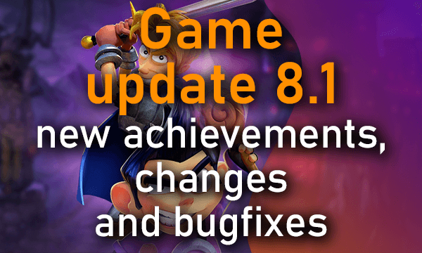 Game update 8.1 - new achievements, changes and more