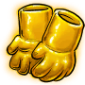 Golden Obesity Gloves