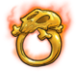 Golden Skull Ring of Captain Blue Beard